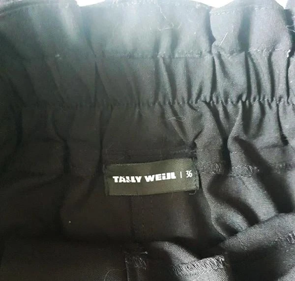Pantalón de talle alto negro con cinturón integrado 36 - S – photo 7